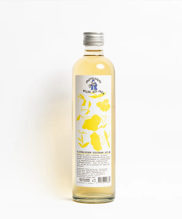 Vlierbloesem Szechuan van Fruitslagers – floral vinegar with elderflower and Szechuan