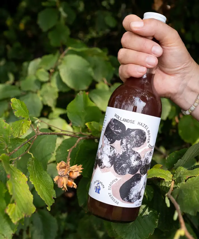 Hollandse Hazelnoot Siroop – siroop van lokale hazelnootpulp uit Zoelen
