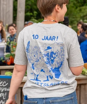 10 Jaar Fruitslagers T-shirt – jubileumshirt gezeefdrukt door Katoenfabriek