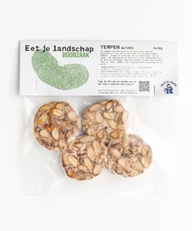 Boonzaak Tempeh Naturel – tempeh van Nederlandse oude bonensoorten