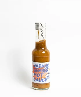 Madame Gember Hot Sauce van Fruitslagers – pittige saus met Madame Jeanette en gember