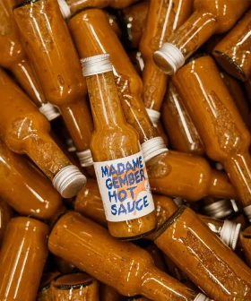 Madame Gember Hot Sauce van Fruitslagers – pittige saus met Madame Jeanette en gember
